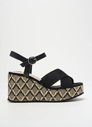 Sandales/nu pieds talon compensé talon de 7 à 9cm noir MTNG femme