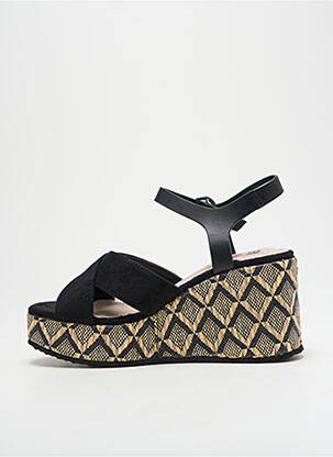 Sandales/nu pieds talon compensé talon de 7 à 9cm noir MTNG femme