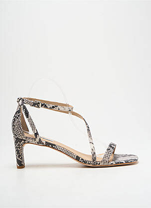 Sandales/nu pieds fermeture boucle(s) talon de 4 à 6cm gris GUESS femme
