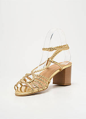 Sandales/nu pieds fermeture boucle(s) talon de 7 à 9cm or GEORGIA ROSE femme
