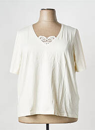 T-shirt manches courtes manches courtes blanc LA FIANCEE DU MEKONG femme