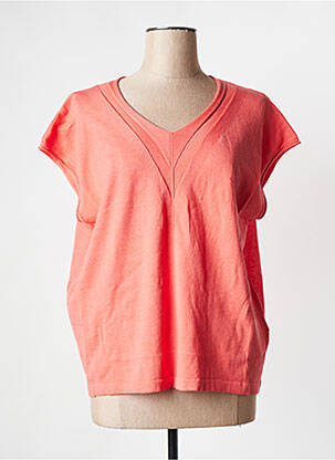 T-shirt manches courtes manches courtes orange LA FIANCEE DU MEKONG femme