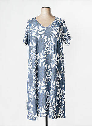 Robe longue manches courtes manches courtes blanc LA FIANCEE DU MEKONG femme