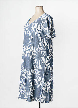 Robe longue manches courtes manches courtes blanc LA FIANCEE DU MEKONG femme