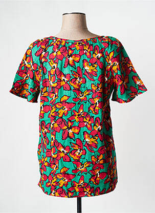 Blouse manches courtes vert LA FIANCEE DU MEKONG femme
