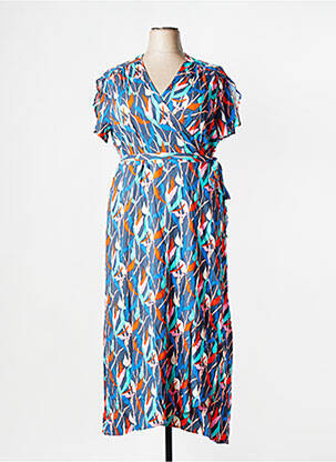 Robe longue manches courtes manches courtes gris LA FIANCEE DU MEKONG femme