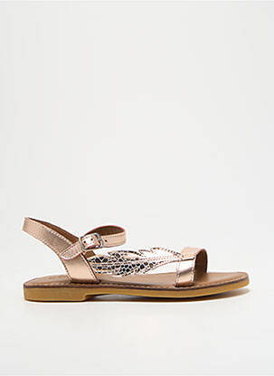Sandales/nu pieds fermeture boucle(s) bout ouvert or ADOLIE fille