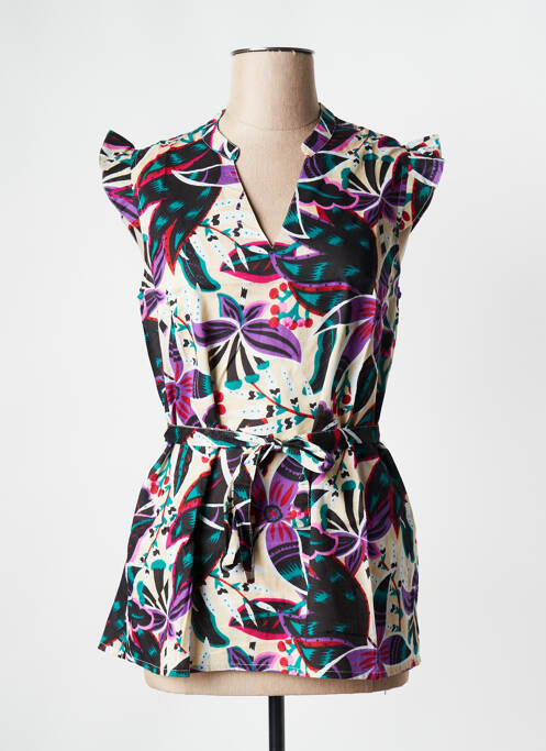 Tunique manches courtes noir LA FIANCEE DU MEKONG pour femme