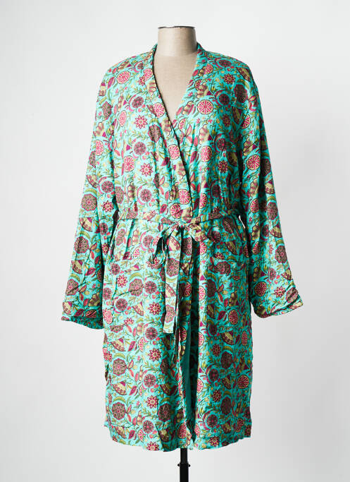 Veste kimono turquoise LA FIANCEE DU MEKONG pour femme