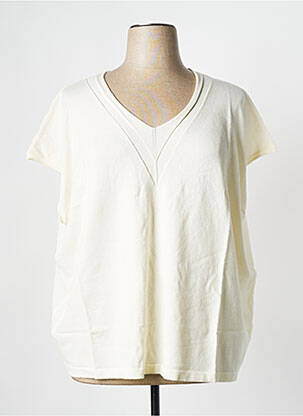 T-shirt manches courtes manches courtes beige LA FIANCEE DU MEKONG femme