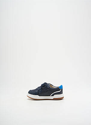 Baskets fermeture lacets bout rond bleu CLARKS garçon