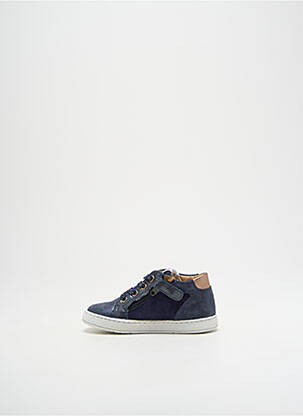 Baskets fermeture lacets bout rond bleu POM D'API fille