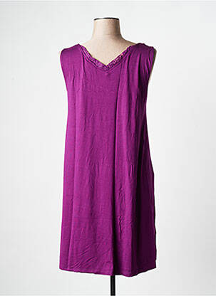Robe courte sans manche sans manche violet LA FIANCEE DU MEKONG femme