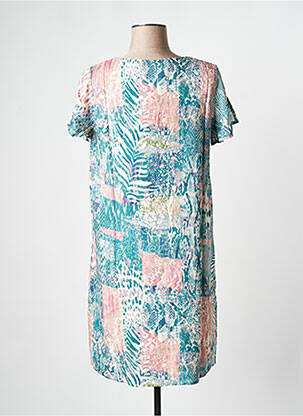 Robe courte manches courtes manches courtes vert LA FIANCEE DU MEKONG femme
