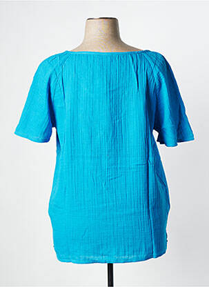 Top manches courtes manches courtes bleu LA FIANCEE DU MEKONG femme