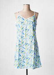 Robe courte sans manche sans manche bleu LA FIANCEE DU MEKONG femme
