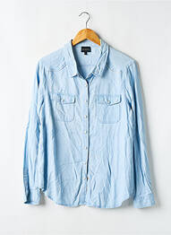 Chemise manches longues bleu BERENICE femme