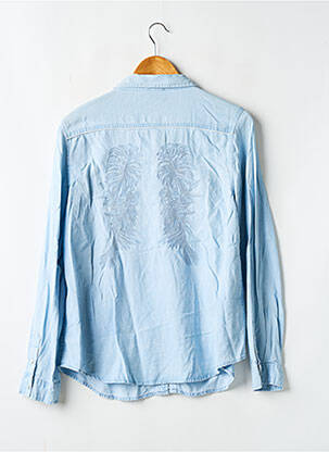 Chemise manches longues bleu BERENICE femme