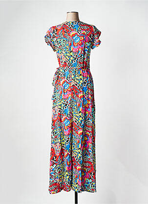 Robe longue manches courtes manches courtes noir LA FIANCEE DU MEKONG femme