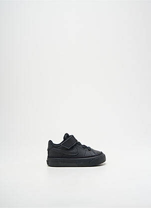 Baskets fermeture lacets bout rond noir NIKE garçon