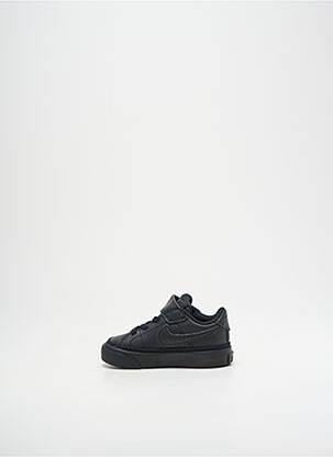 Baskets fermeture lacets bout rond noir NIKE garçon