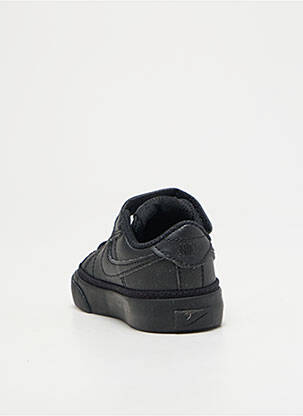 Baskets fermeture lacets bout rond noir NIKE garçon