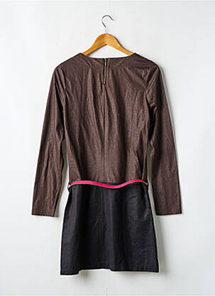 Robe courte marron glace CAPTAIN TORTUE femme