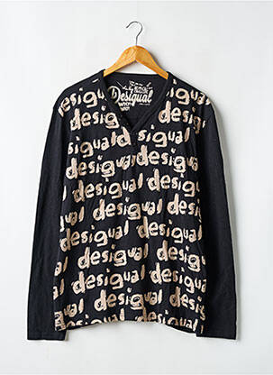 Pull noir DESIGUAL pour homme