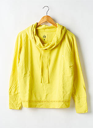 Sweat-shirt à capuche jaune JAVA femme