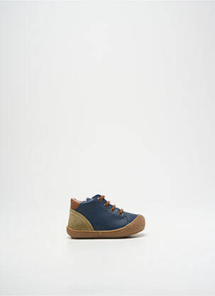 Bottillons fermeture lacets bout rond bleu NATURINO garçon