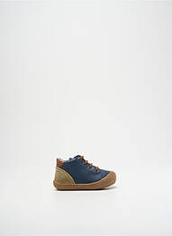 Bottillons fermeture lacets bout rond bleu NATURINO garcon