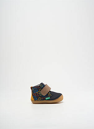 Bottillons bout rond bout rond bleu KICKERS garçon