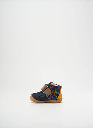 Bottillons bout rond bout rond bleu KICKERS garcon