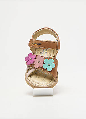 Sandales/nu pieds fermeture boucle(s) bout ouvert marron PRIMIGI fille