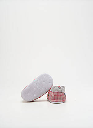 Chaussons/pantoufles fermeture elastique bout rond rouge ROBEEZ garçon