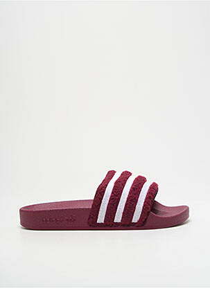 Sandales/nu pieds bout ouvert talon plat jusqu'à 3cm rouge ADIDAS femme