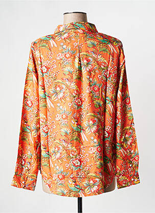 Chemisier manches longues manches longues orange LA FIANCEE DU MEKONG femme