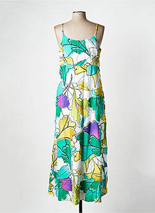 Robe longue sans manche sans manche vert LA FIANCEE DU MEKONG femme