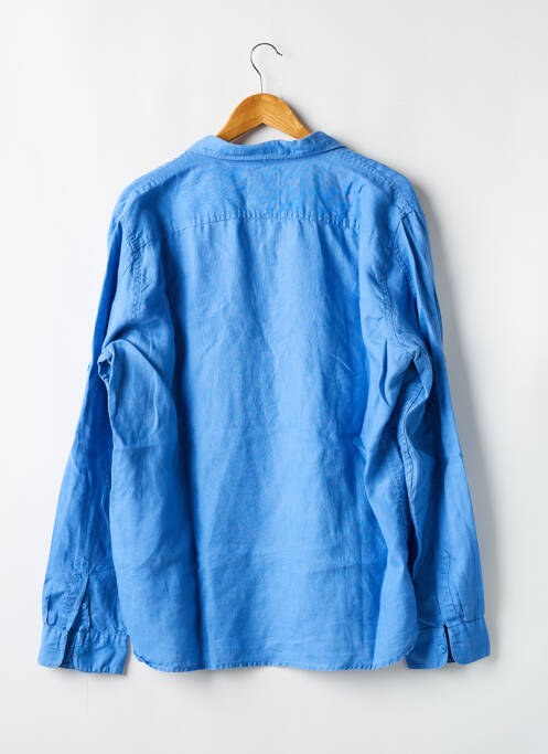 Chemise manches longues bleu DEVRED pour homme