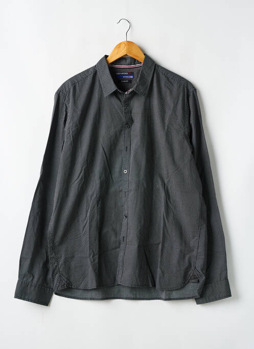 Chemise manches longues noir DEVRED pour homme