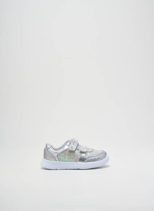 Baskets argent CLARKS pour fille