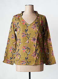 Blouse manches longues manches longues vert LA FIANCEE DU MEKONG femme