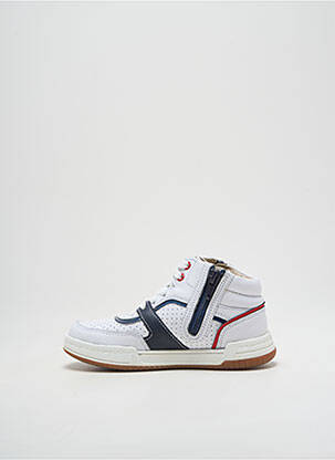 Baskets fermeture lacets bout rond blanc CLARKS garçon