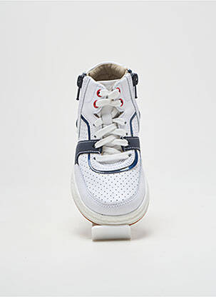 Baskets fermeture lacets bout rond blanc CLARKS garçon