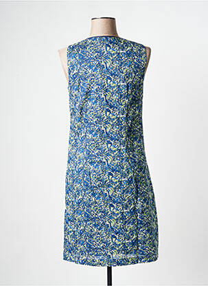 Robe courte sans manche sans manche bleu LA FIANCEE DU MEKONG femme