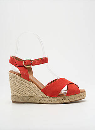 Sandales/nu pieds talon compensé talon compensé rouge MINELLI femme
