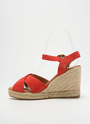 Sandales/nu pieds talon compensé talon compensé rouge MINELLI femme