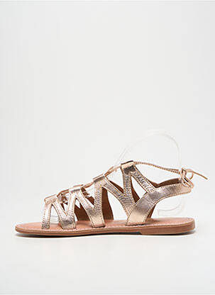 Sandales/nu pieds fermeture boucle(s) talon plat jusqu'à 3cm or L'ATELIER TROPÉZIEN femme