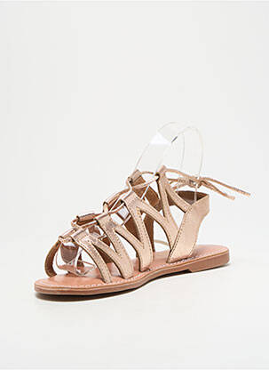 Sandales/nu pieds fermeture boucle(s) talon plat jusqu'à 3cm or L'ATELIER TROPÉZIEN femme