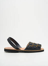 Sandales/nu pieds bout ouvert bout ouvert noir MINORQUINES femme